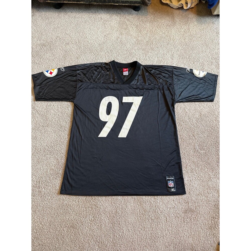 Vintage Kendrell Bell Pittsburgh Steelers Reebok NFL Jersey Size XL